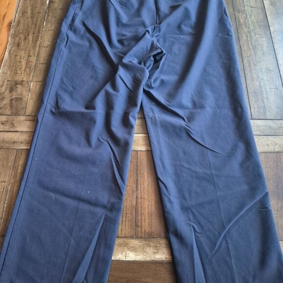 Sigrid Olsen Womens Navy Wide Leg Pants Size 14 - Picture 2 of 5